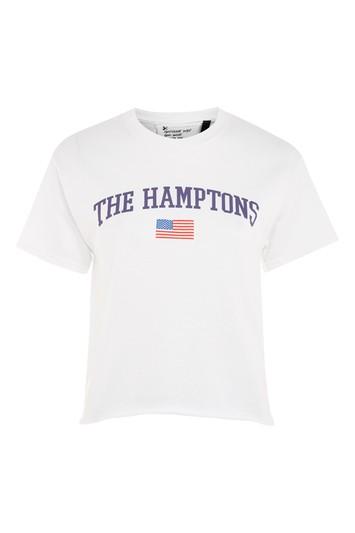 Topshop The Hamptons Awkward Crop T-shirt By Tee & Cake