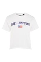 Topshop The Hamptons Awkward Crop T-shirt By Tee & Cake