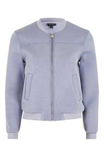 Topshop Textured Bomber Jacket