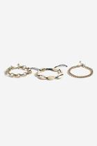 Topshop *mixed Shell And Chain Multipack Bracelet