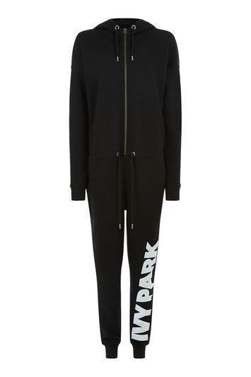 Topshop Oversized Logo Jumpsuit By Ivy Park
