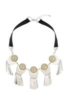Topshop Pearl Tassel Necklace