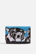Topshop Tiger Embroidered Purse