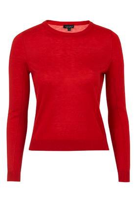 Topshop Fine Knit Boxy Crew Jumper