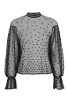 Topshop Scattered Sequin Blouse