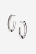 Topshop Smooth Oval Hoop Earrings