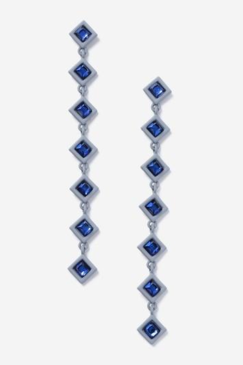 Topshop Rhinestone Diamond Drop Earrings