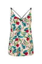 Topshop Printed Double Strap V-front Cami