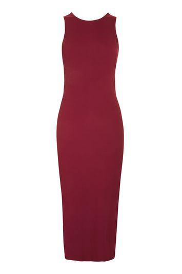 Topshop Cut Out Side Midi Dress