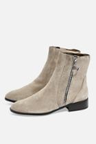 Topshop Kick Leather Ankle Boots