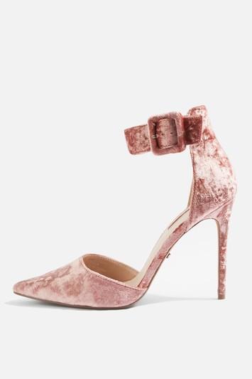 Topshop Grace Wide Ankle Strap Heel Court Shoes