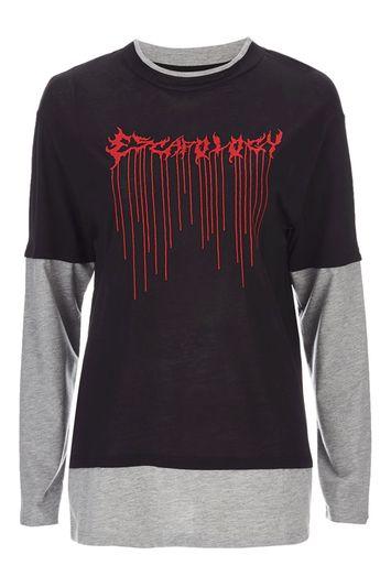 Topshop Double Layer T-shirt By Escapology