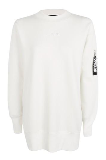 Topshop Embroidered Logo Sweat Top By Ivy Park