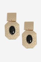 Topshop Square Drop Stone Set Earrings