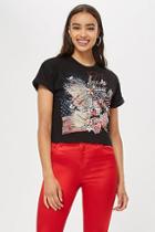 Topshop Embellished Rock T-shirt