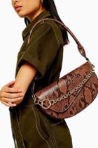 Topshop Sienna Snake Shoulder Bag