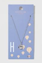 Topshop H Initial Ditsy Necklace