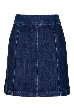 Topshop Moto Clean Seam A-line Skirt