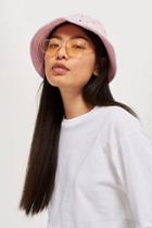 Topshop Mini Hearts Embroidered Bucket Hat