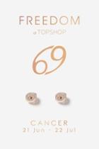 Topshop Cancer Symbol Stud Earrings