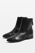 Topshop Koko Unlined Flat Leather Boots