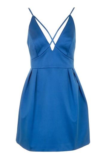 Topshop Cross Front Mini Prom Dress