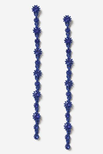 Topshop Rhinestone Blue Drop Earrings