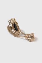 Topshop Chunky Filigree Finger And Midi Rings