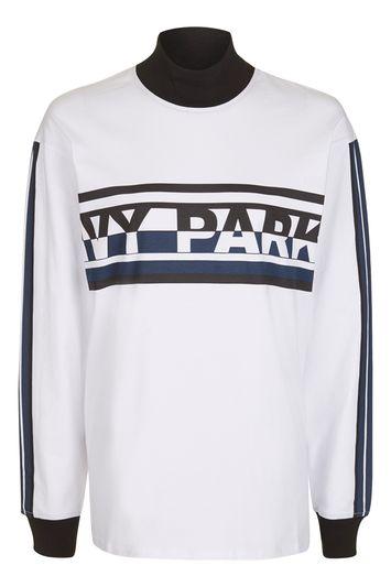 Topshop Broken Logo Long Sleeve Top By Ivy Park