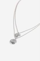 Topshop *heart And Disc Locket Necklace