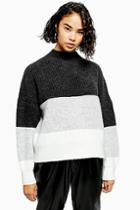Topshop Petite Colour Block Sweater