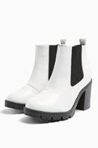 Topshop Byron White Unit Boots