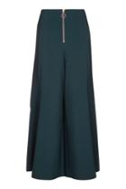 Topshop Zip Frill Palazzo Trousers