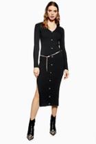 Topshop Button Knitted Dress