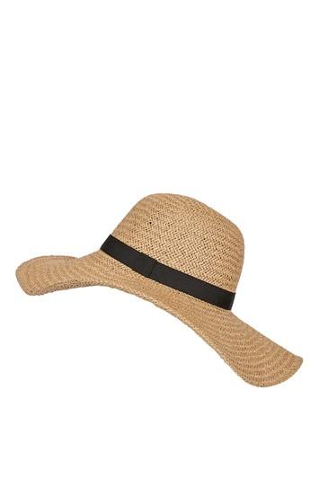 Topshop Core Straw Floppy Hat