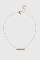 Topshop Swipe Right Bar Necklace