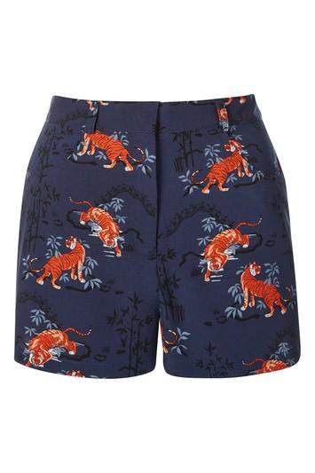 Topshop Tiger Print Shorts
