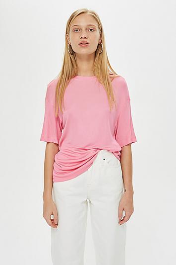 Topshop *slash Back Ribbed T-shirt By Boutique