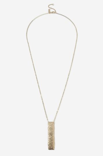 Topshop Rectangle Bar Necklace