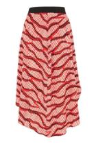 Topshop Matchstick Asymmetrical Midi Skirt