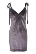 Topshop *glitter Velvet Camisole Dress By Jaded London