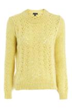 Topshop Pointelle Mohair Sweater