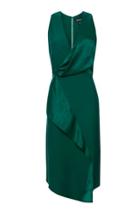 Topshop Drape Front Midi Dress