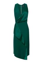 Topshop Drape Front Midi Dress