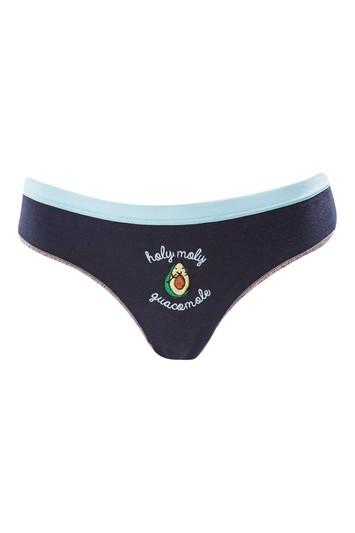 Topshop 'holy Moly Guacamole' Mini Knickers