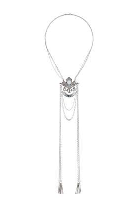 Topshop Stone Drape Long Pendant