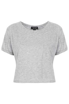 Topshop Roll Pocket Crop Tee