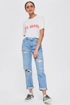 Topshop 'thank You And Goodbye' Slogan Crop T-shirt