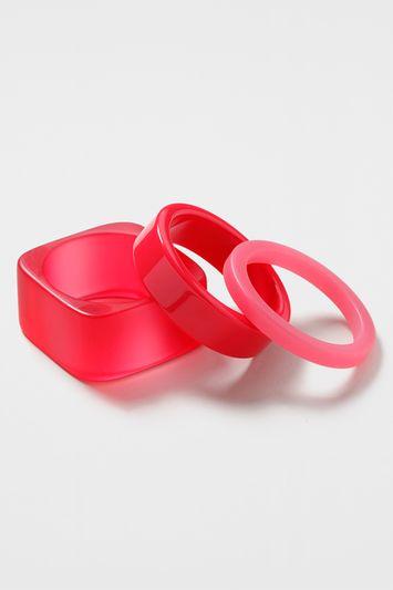 Topshop Mixed Resin Bangle Pack