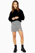 Topshop Petite Check Mini Skirt